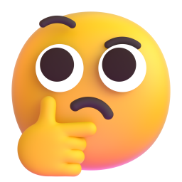 thinking face emoji