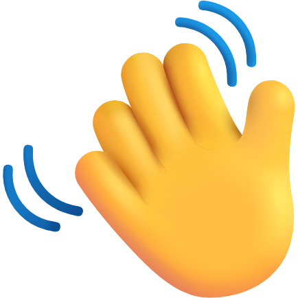 waving hand emoji